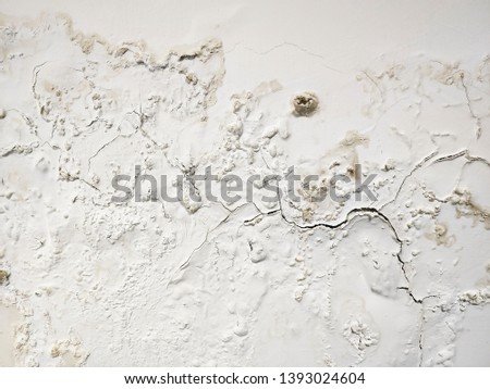 The paint is peeling off.wall mold