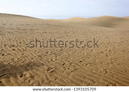 Summer background of hot sand on beach and sea landscape. Free space for your decoration. Summer time 