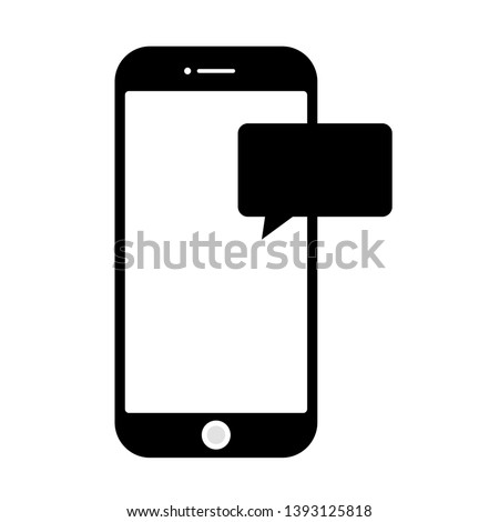 Smartphone, mobile phone, iPhone on white background icon-vector