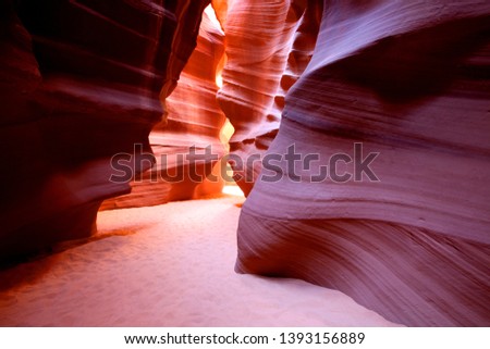 Antelope Canyon. Probably the most visited and photographed slot canyon in the South West. Upper Antelope Canyon. Navajo Nation,  Arizona,USA.