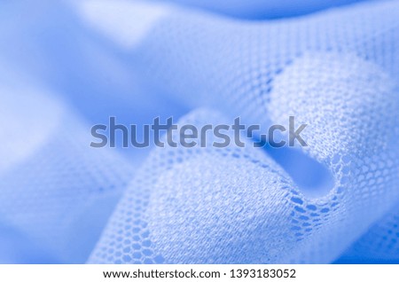 Blue fabric cloth material texture textile macro pattern blur background