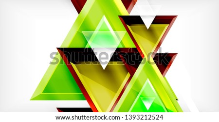 3d triangular vector minimal abstract background design, abstract poster geometric design, vector illustration