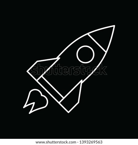 illustration rocket Icon for your Project.
