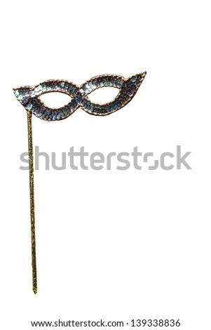 Carnival mask on a white background.