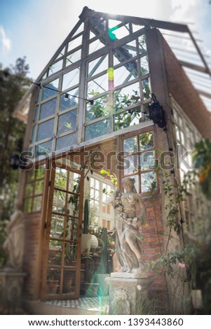 Exterior decoration green eco environmental style, stock photo
