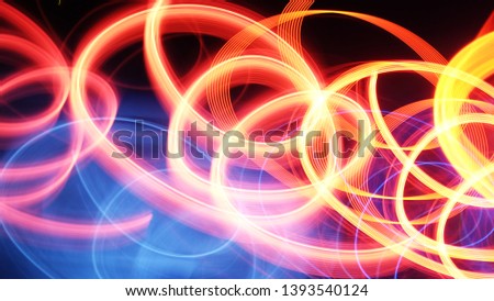 Colorful light abstract at night