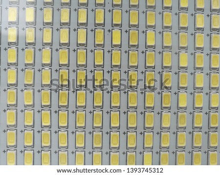 the series of LED bulb close up abstract pattern background