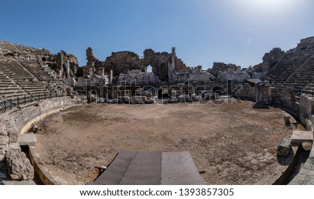 Picture of Ancient Amphitheatre in Side, Turkey
