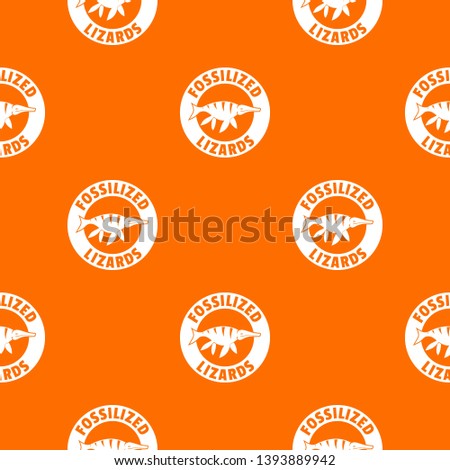 Jurassic funny pattern vector orange for any web design best