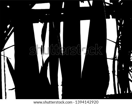 Simple abstract black and white drawing. Expressive drawing. Abstract Overlay Texture. Vector. Light Distressed Background. Ink Print Distress Background. Grunge Texture. 