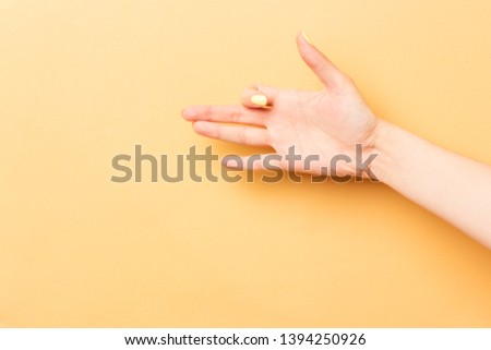 Hand of woman making gesture Like a puppy or dog