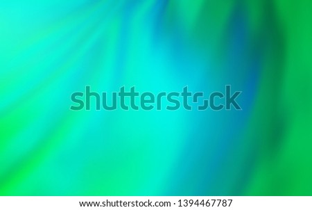 Light Green vector blurred shine abstract template. Shining colored illustration in smart style. Background for designs.