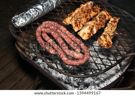 A traditional South African braai (BBQ).