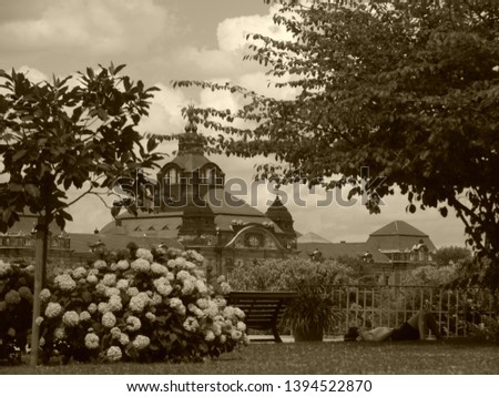 Dresden Germany, views of the central historical part of the city.