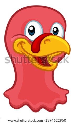 Turkey Thanksgiving or Christmas bird animal cartoon character