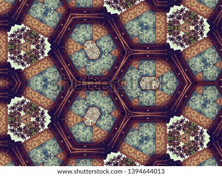 kaleidoscope motion natural for background 
