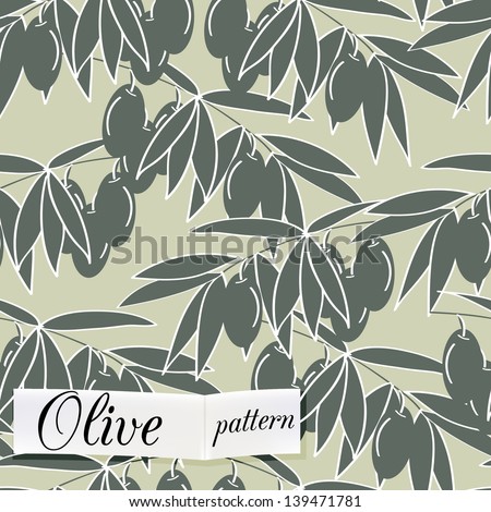 olive seamless pattern can be used for wallpaper, website background, textile printing