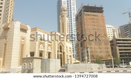 Its a Dubai Mosque picture in Al Nahda.Its a day view