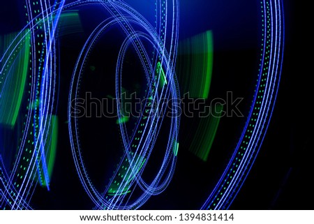 abstract moving lights cosmic space background