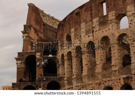 Colosseum Rome, outdoor picture, sky background
