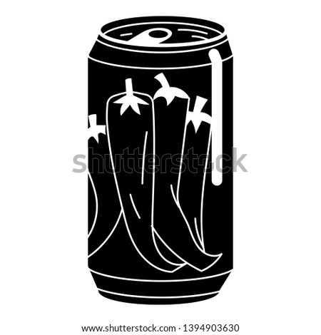 Pepper tin can icon. Simple illustration of pepper tin can vector icon for web design isolated on white background