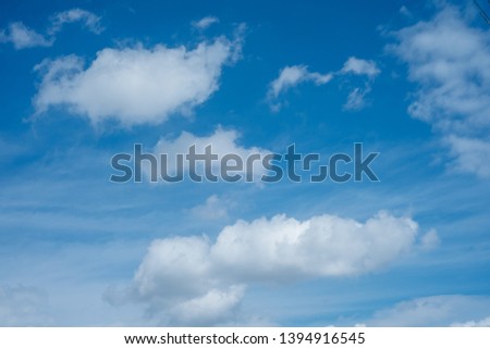 Blue sky background with clouds - mage