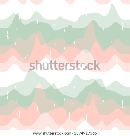 Abstract wavy line pattern, seamless vector geometric background.