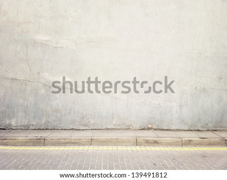 Aged street wall background, texture Royalty-Free Stock Photo #139491812