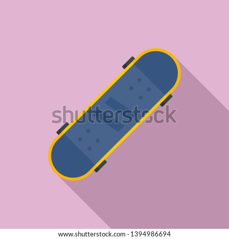 Sandpaper skateboard icon. Flat illustration of sandpaper skateboard icon for web design