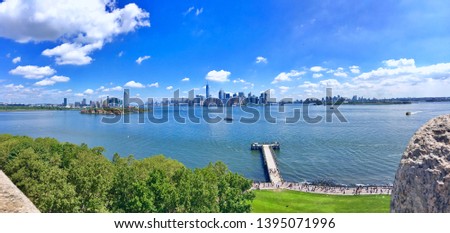 View of Manhattan from the Statue of Liberty