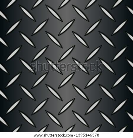 Metal background of Seamless Diamond plate texture wallpaper tile