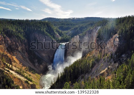 Lower Falls, Yellowstone National Park, Wyoming, USA Royalty-Free Stock Photo #139522328