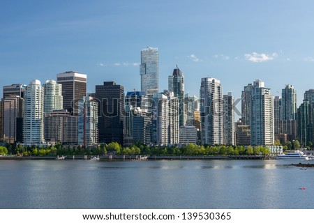 View of Downtown Vancouver from Stanley park