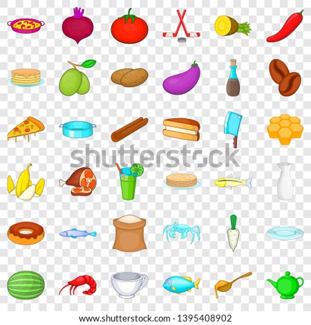Cookery icons set. Cartoon style of 36 cookery vector icons for web for any design