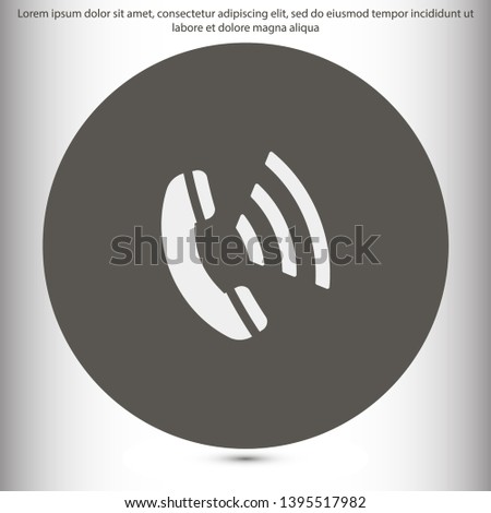 phone vector icon , Lorem ipsum flat design