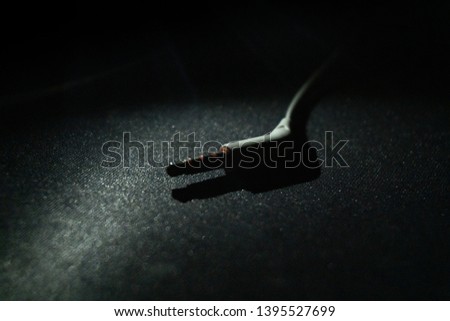 Dark picture of 3,5mm Jack for headphones