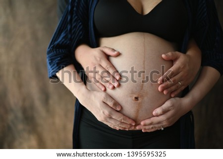 Shot of an pregnant couple