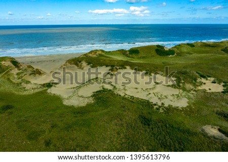 aerial view from beach at Netherlands