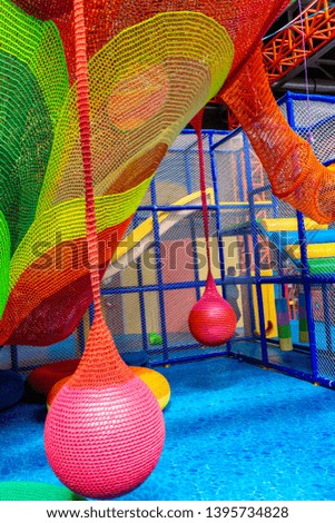 colored grid for outdoor games for children in the playground