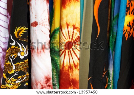 hype rolls of textiles