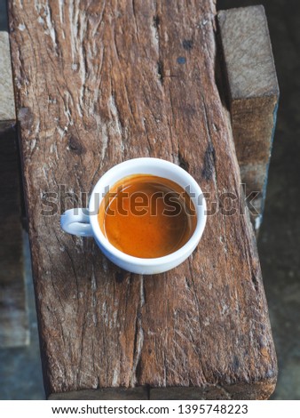 A cup of espresso, espresso shot for who love coffee