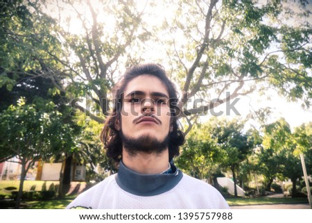 Portrait of an attractive modern young man
