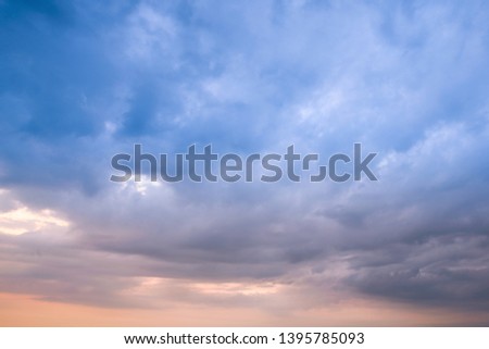 Storm cloud & rainy weather background 