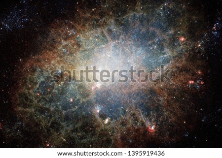 Galaxy in outer space, beauty of universe. Elements of this image furnished by NASA.