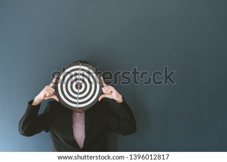 Image for target business, marketing solution concept. Royalty-Free Stock Photo #1396012817