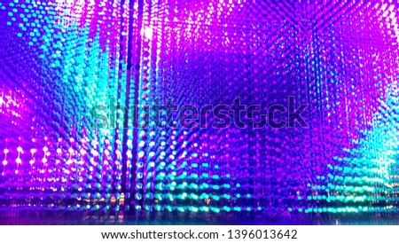 Blurred of colorful light at night background
