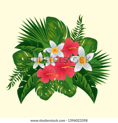 nature flowers plants with exotic leaves