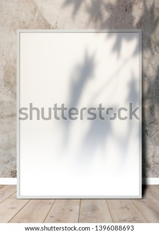 Frame mockup against a textured wall