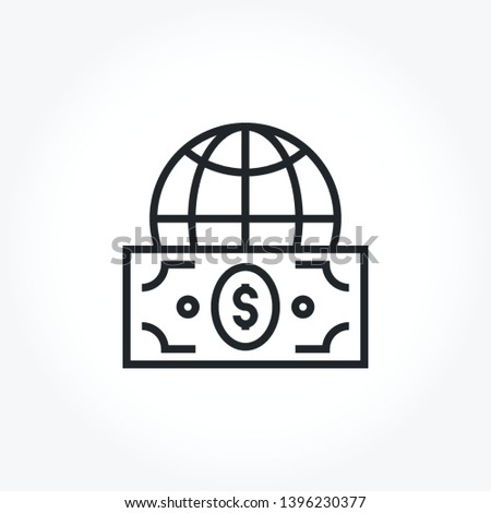 Economy vector out line icon