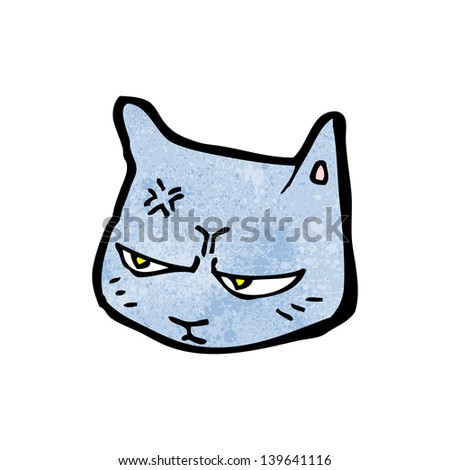 annoyed cat cartoon